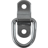 B20 - 1/4 Inch Rope Ring With 2-Hole Mounting Bracket Zinc Plated