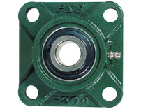 4F20 - 1-1/4 Inch Shaft Diameter Eccentric Locking Collar Style Flange Bearing - 4 Hole