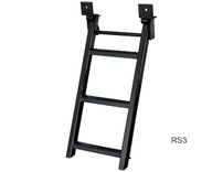 RS3 - 3-Rung Black Retractable Truck Steps with Nonslip Tread - 17.38 x 35 Inch