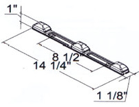 5621720 - 14 Inch Stainless Steel ID Bar Light With 9 LED