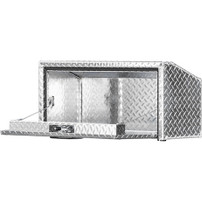 1705166 - 14x12x24 Inch Diamond Tread Aluminum Underbody Truck Box With Slanted Back