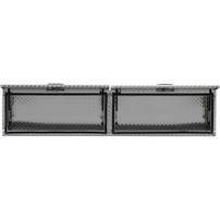 1701356 - 16x13x88 Inch Diamond Tread Aluminum Topsider Truck Box with Flip-Up Doors