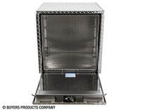 1735101 - 18x18x18 Inch Diamond Tread Aluminum Underbody Truck Box with 3-Pt. Latch