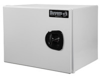 1706900 - 18x18x24 Inch Pro Series White Smooth Aluminum Underbody Truck Box - Single Barn Door, Compression Latch