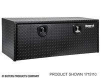 1715100 - 18x18x24 Inch Textured Matte Black Diamond Tread Aluminum Underbody Truck Box