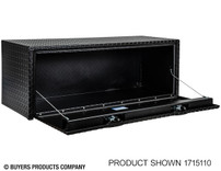 1715100 - 18x18x24 Inch Textured Matte Black Diamond Tread Aluminum Underbody Truck Box