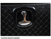 1715100 - 18x18x24 Inch Textured Matte Black Diamond Tread Aluminum Underbody Truck Box