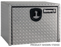 1735116 - 18x24x30 Inch Diamond Tread Aluminum Underbody Truck Box with 3-Pt. Latch