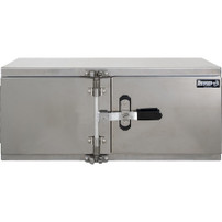 1762621 - 18x24x36 Inch Smooth Aluminum Underbody Truck Tool Box - Double Barn Door, Cam Lock Hardware