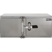 1762627 - 18x24x60 Inch Smooth Aluminum Underbody Truck Tool Box - Double Barn Door, Cam Lock Hardware