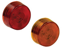 5622201 - 2 Inch Amber Round Marker/Clearance Light Kit With 1 LED (PL-10 Connection, Includes Grommet and Plug)