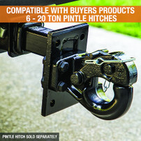 PM87 - 2 Inch Pintle Hitch Mount- 3 Position, 9 Inch Shank