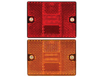 5622726 - 2.875 Inch Amber Rectangular Marker/Clearance Light With Reflex With 6 LED