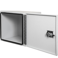 1706931 - 24x24x24 Inch Pro Series White Smooth Aluminum Underbody Truck Box- Single Barn Door, Compression Latch