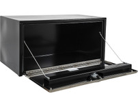 1704703 - 24X24X30 Inch Black Steel Truck Box With Stainless Steel Door