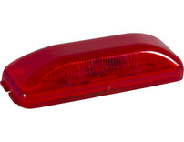 5623812 - 3.75 Inch Red Rectangular Marker/Clearance Light With 2 LED