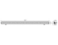 1492184 - 39.5 Inch 8100 Lumen LED Clear Combination Spot-Flood Light Bar