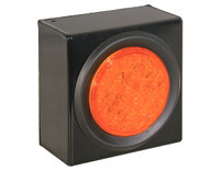 SL40AR - 4 Inch Amber Round Recessed Strobe