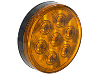 5624207 - 4 Inch Amber Round Turn & Park Light With 7 LEDs