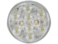 5624352 - 4 Inch Clear Round LED Interior Dome Light With White Housing