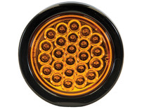 SL41AR - 4 Inch Quad Flash Amber Round Recessed Strobe