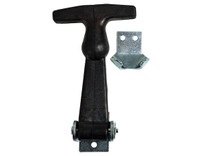 WJ201U - 4-7/8 Inch Easy Grip Rubber Hood Catch With U-Bracket