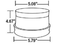 SL480A - 5.5 Inch by 4.5 Inch Battery Powered LED Beacon