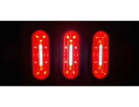 5626132 - 6 Inch Oval Stop/Turn/Tail + Backup Combination Light with Light Stripe LED Tubes