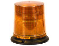 SL695A - 6.5 Inch by 6.5 Inch Amber LED Beacon Light With Tall Lens  (Magnetic Mount with 10 Foot Auxiliary Power Cord)