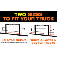 85204 - 71" Inch KabGard Heavy-Duty Steel Pickup Truck Headache Rack Bundle with Standard Mounting Brackets