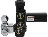 1802500 - Adjustable Tri-Ball Hitch with Chrome Towing Balls for 2-1/2 Inch Hitch Receivers