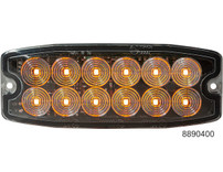 8890400 - Amber Dual Row Ultra Thin 5 Inch LED Strobe Light
