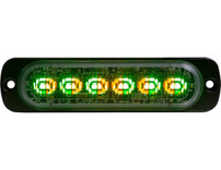8892109 - Amber/GreenDual Color Thin 4.5 Inch Wide LED Strobe Light