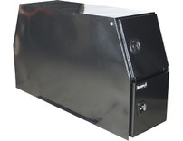 BP824624B - 46x24x82 Inch Flat Floor Black Steel Backpack Truck Box