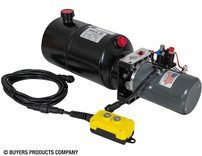 PU319LRSA - Buyers 3-Way DC Power Unit with 1.5 Gallon Steel Reservoir and Electric Controls