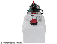 PU319A - Buyers 3-Way DC Power Unit-Electric Controls Horizontal 0.75 Gallon Poly Reservoir