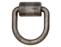B38W - Domestically Forged 1/2 Inch Forged D-Ring With Weld-On Mounting Bracket
