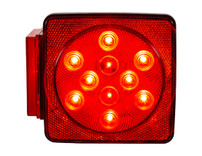 5625117 - Driver Side 5 Inch Box-Style LED Stop/Turn/Tail Light for Trailers Under 80 Inches Wide (Includes License Light)