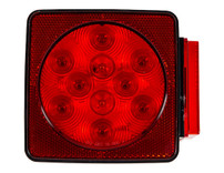 5625111 - Passenger Side 5 Inch Box-Style LED Stop/Turn/Tail Light for Trailers Under 80 Inches Wide