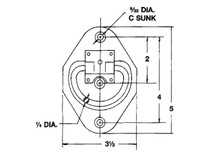 B601 - Recessed Rope Ring Zinc Plated