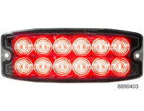 8890403 - Red Dual Row Ultra Thin 5 Inch LED Strobe Light