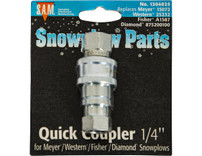 1304025 - SAM 1/4 Inch Quick Coupler - Replaces Meyer® 15072, Western® 25232, Fisher A1587®, Diamond 875200100®