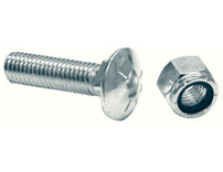 1301060 - SAM Bulk Cutting Edge 1/2 x 2 Inch Carriage Bolt And Locknut - Set of 9