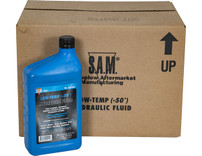 1307010 - SAM Low-Temperature Blue Hydraulic Fluid (Full Case, Twelve 1 Quart Bottles)