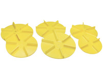 1308900 - SAM Universal Yellow Poly Replacement Spinner 18 Inch Diameter CounterClockwise
