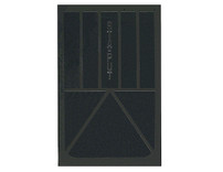 B24SPP - Solid Black Rubber Mudflaps 24x24 Inch