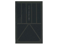 B30SPP - Solid Black Rubber Mudflaps 24x30 Inch