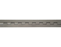 SS8 - Stainless Continuous Hinge .062 x 72 Inch Long with 1/8 Pin and 1.5 Open Width