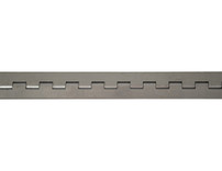 SS15N - Stainless Continuous Hinge .075 x 72 Inch Long with 3/16 Pin and 2.0 Open Width