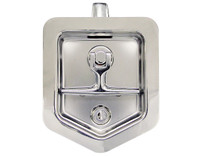 L8816 - Stainless Single Point T-Handle Latch with Blind Studs/Gasket/Cylinder with Keys